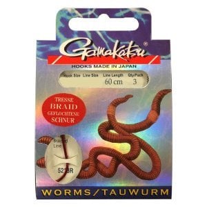 GAMAKATSU BKD-5213R Worm İğne Takımı 60Cm #8