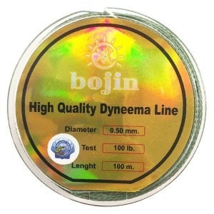 BOJIN Dyneema İp Misina 100 m - 0.50 mm Renk:Yeşil