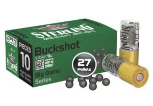 STERLING 27 PELLETS BUCKSHOT - 12 CAL.