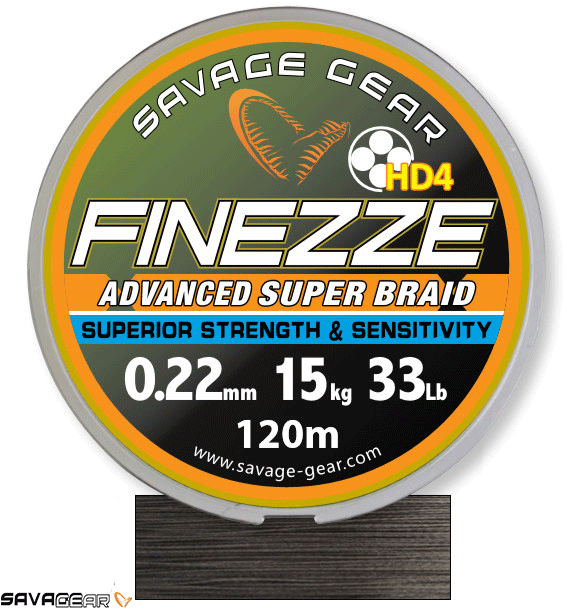 Savage gear Finesse HD4 Braid 300 m 0,26 mm 37,5 lbs 17,1 kg Grey Örgü İp