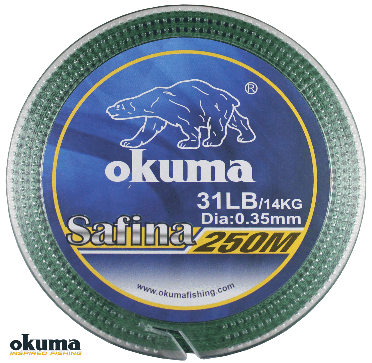 Okuma Safina Dynema 4 Örgü 250 mt 0,35 mm Green Color Misina