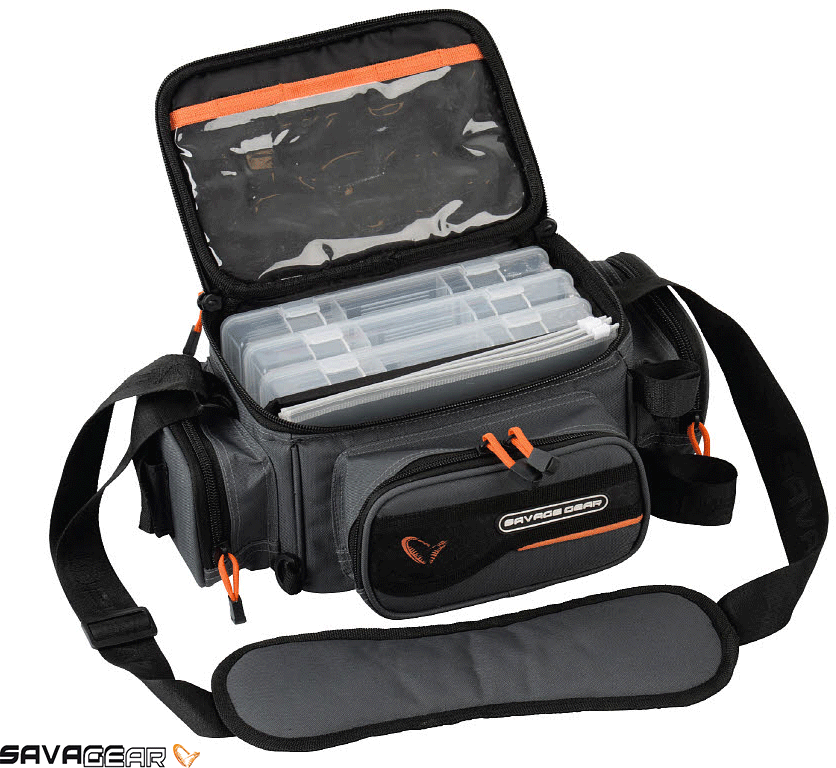 Savage gear System Box Bag S 3 Boxes & PP Bags (15x 36x 23 cm)