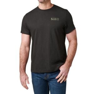 5.11 BREW GROUNDS TEE BLACK T-SHIRT