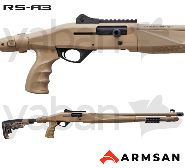 ARMSAN ARMTAC RS-A3 CERAKOTE SAND TELESKOPİK YARI OTOMATİK AV TÜFEĞİ