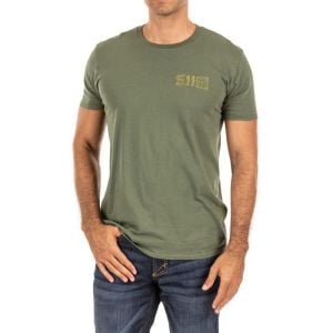 5.11 STAY SHARP TEE MILITARY GREEN T-SHIRT