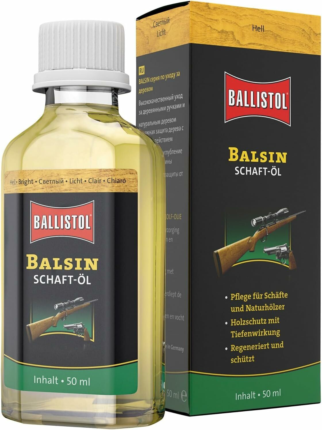 BALLISTOL BALSIN STOCKOIL BRIGHT 50 ML ŞAFTÖL KUNDAK YAĞI