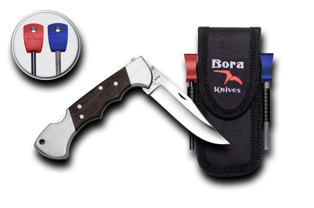 Bora 211 WPS Ergonomik Wenge Saplı Çakı Survival Kit