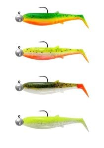 Savage Gear Cannibal Shad 12.5cm 20gr+12.5gr #5/0 Dark Water 4+4 Adet Sahte Balık