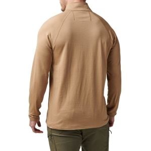 5.11 STRATOS 1/4 ZIP COYOTE SWEAT