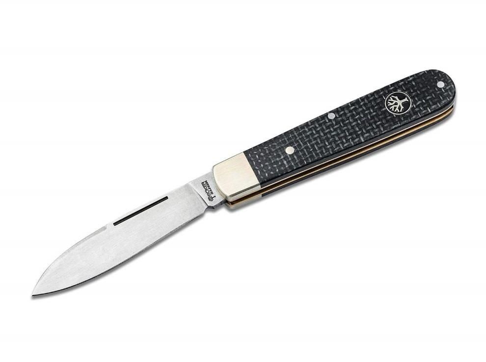 Böker Manufaktur Barlow Prime Jute Micarta Black Çakı