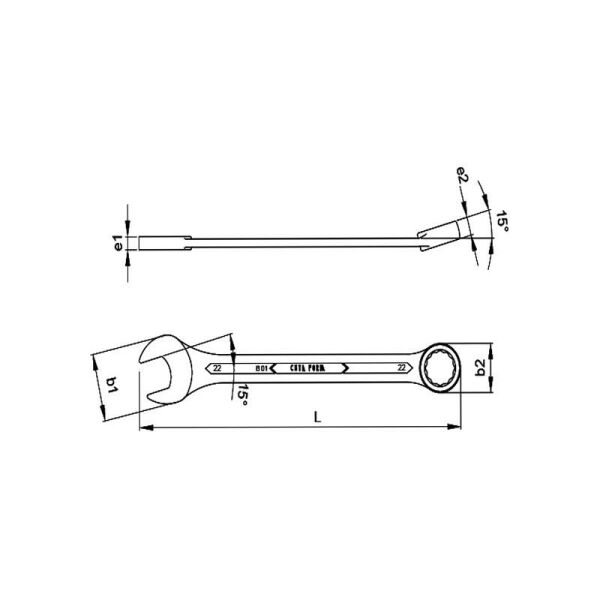 CETA FORM B01-21 Kombine Anahtar 21 mm