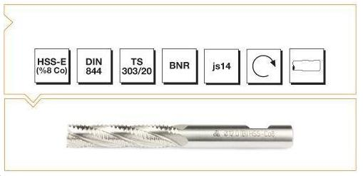 MAKİNA TAKIM HSS-CO8 DIN844 B NR PAR.FRZ. 8 MM UZUN B00277390800