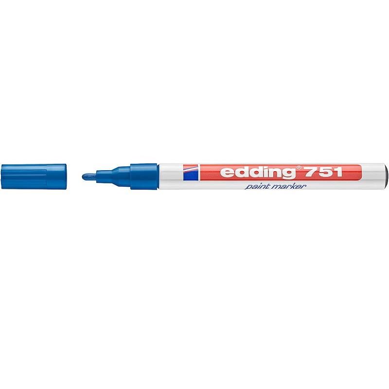Edding 751 Tam Örtücü Boya Markör Kalemi 1-2mm - Mavi