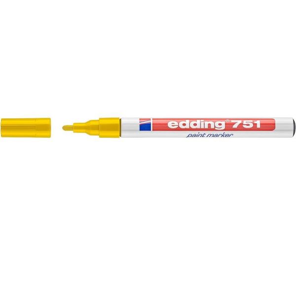 Edding 751 Tam Örtücü Boya Markör Kalemi 1-2mm - Sarı