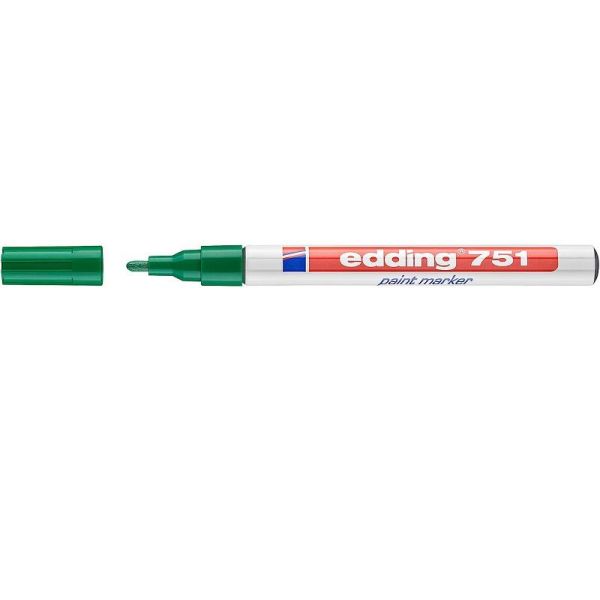 Edding 751 Tam Örtücü Boya Markör Kalemi 1-2mm - Yeşil