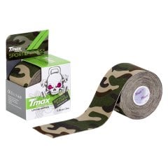 Tmax Tape Kinesio Ağrı Bandı Kamuflaj Yeşili  5 Metre x 5 Cm