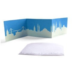 İstanbul silüet turkuaz