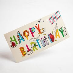 Happy Birthday Kartpostal