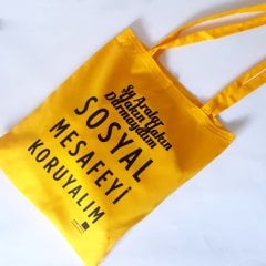 Sosyal Mesafeyi Koruyalım Çanta