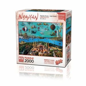 22523 Migration Routes Hagia Sophia 2000 Parça Puzzle -KS Puzzle