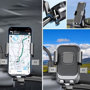 BUFFER® Motor,Motosiklet,Bisiklet ,Scooter İçin 360 Derece Dönebilen Gidon Versiyonu Telefon Tutucu Aparat