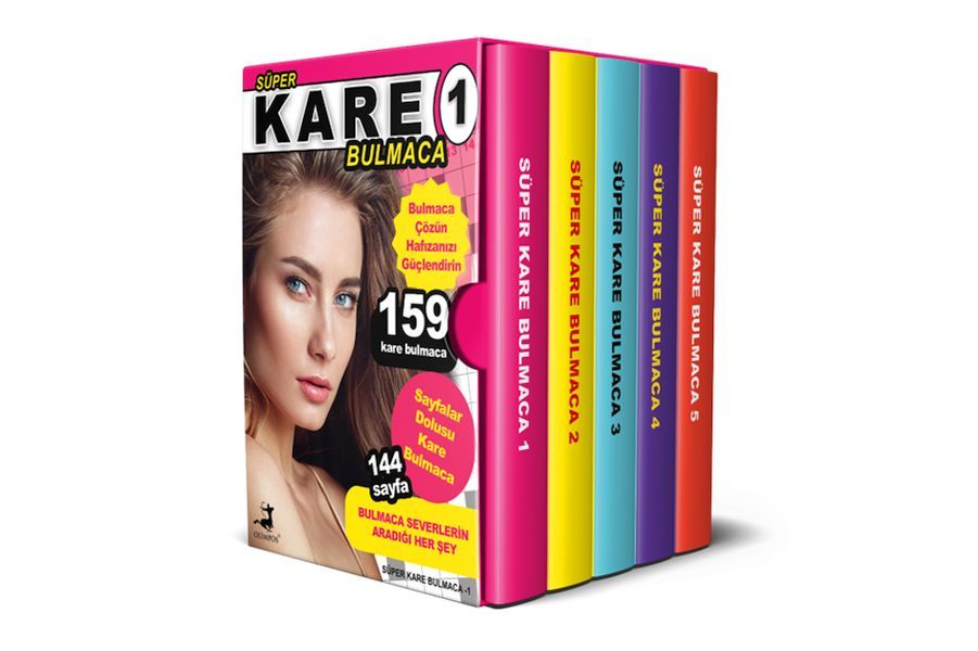 Süper Kare Bulmaca 5 Kitap – Kutulu Set