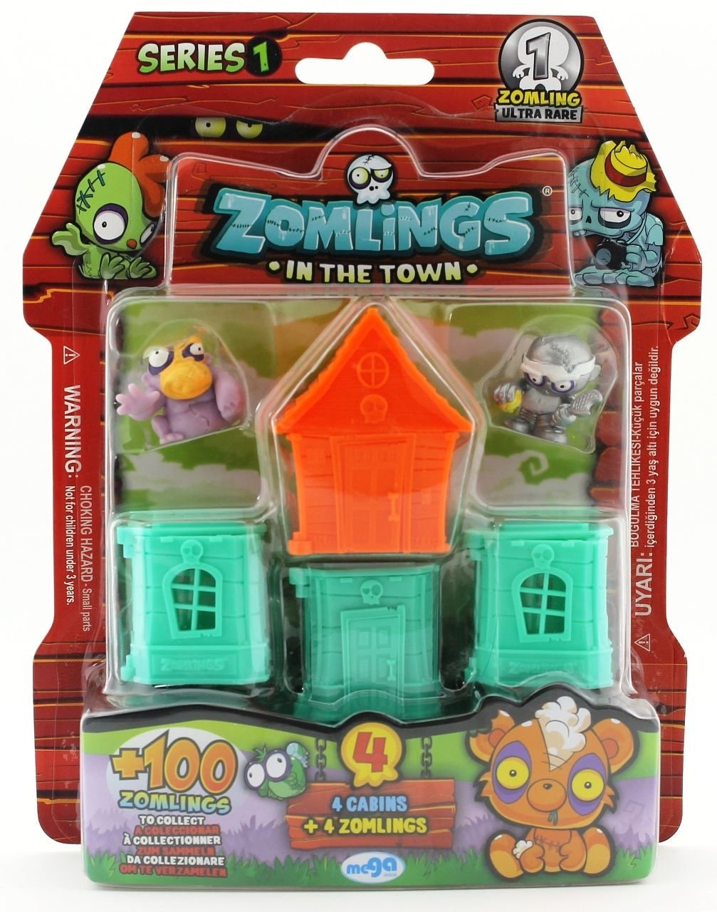 Zomlings 4'Lü Paket Seri 1 Turuncu Evli  P00972