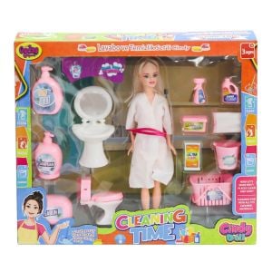 02452 Cindy Doll Bebek Lavabo ve Temizlik Seti 