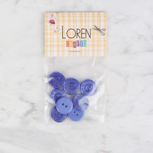 Loren Crafts 8 li Mavi Düğme - 185