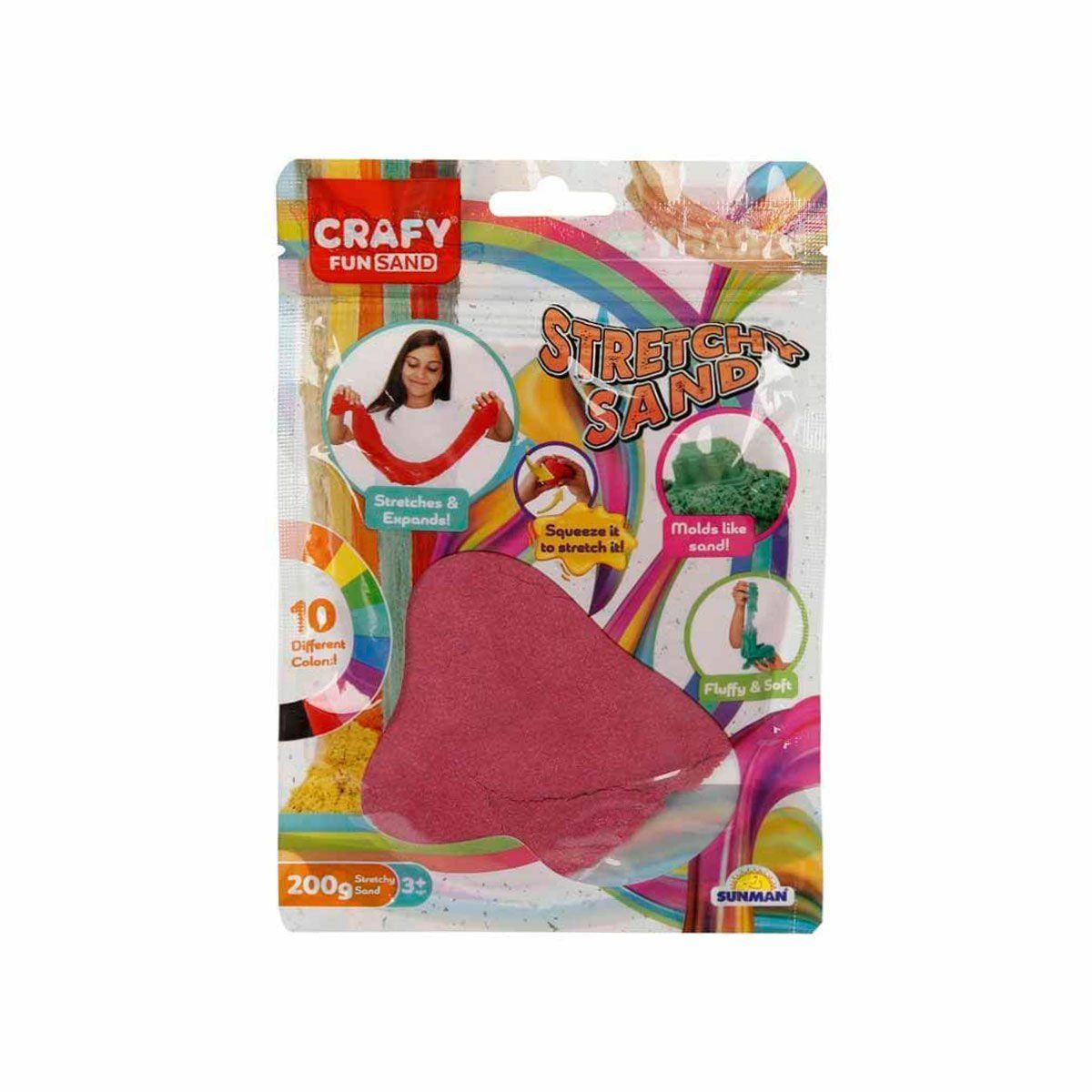 3602 Crafy Streç Oyun Kumu Pembe 200 g 