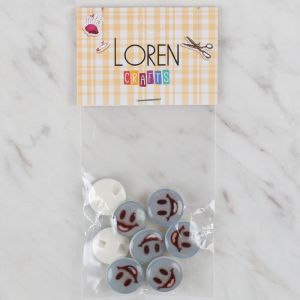 Loren Crafts 8 li Mavi Düğme - 699