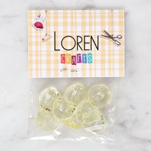 Loren Crafts 8'li Sarı Düğme - 3067