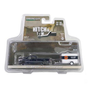 Greenlight 1/64 2023 Ram 2500 With Small Cargo Trailer Model Araba