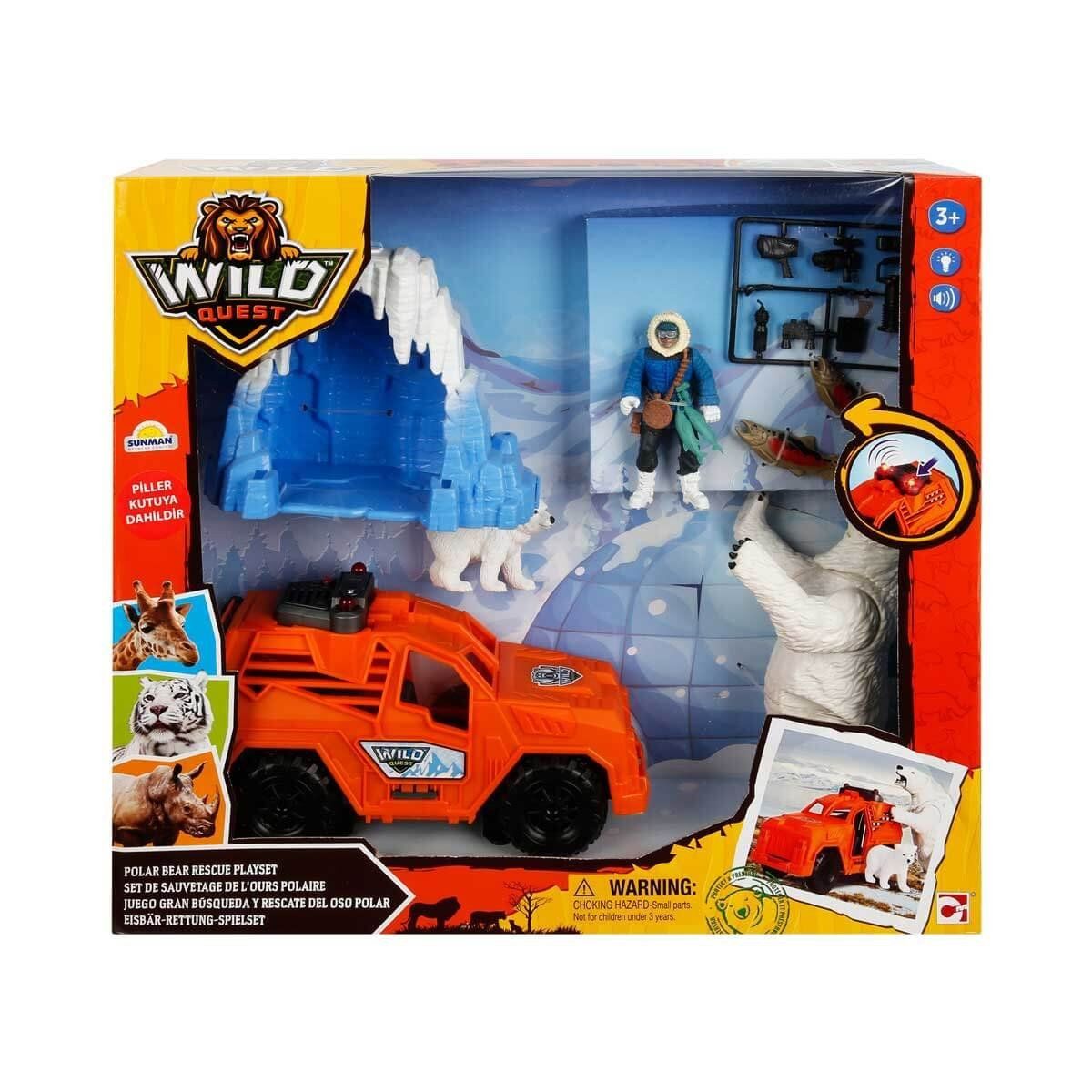 49203 SUN-CPM-OYUN SET WILD QUEST POLAR BEAR RESCUE 1ARAÇ 1FGR 2HYVN