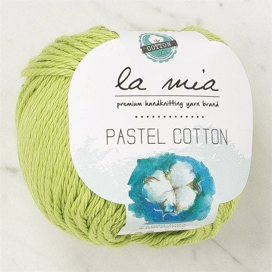 La Mia Pastel Cotton Fıstık Yeşili El Örgü İpi - L186 - 33960