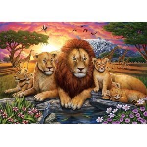 5221 Art Puzzle, Aslan Ailesi 1000 Parça Puzzle