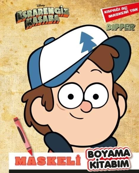 Disney Esrarengiz Kasaba Maskeli Boyama Dipper