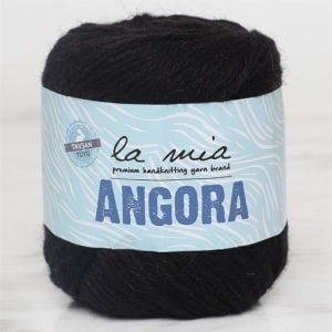 La Mia Angora 50gr Siyah El Örgü İpi - L006 - 33810