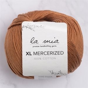 La Mia XL Mercerized Kahverengi El Örgü İpi - 211 - 33773