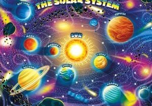 KS Jumbo Puzzle 50 Parça Planets Of Solar System Gezegenler