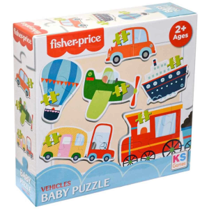 KS Fisher Price Baby Vehicles 6 in 1 Puzzle