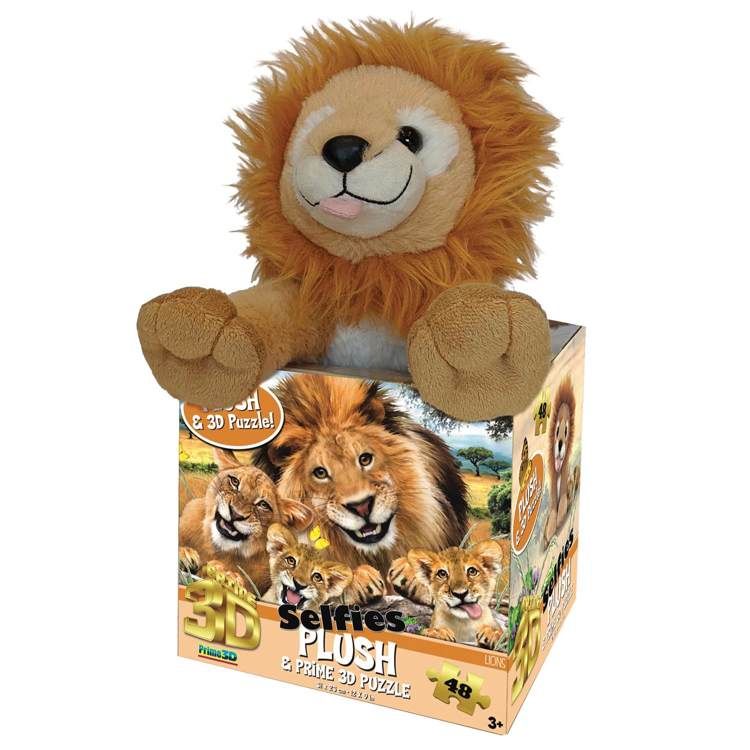 Prime 3D - Aslan Pelüş ve Selfie 48 Parça Puzzle 15803