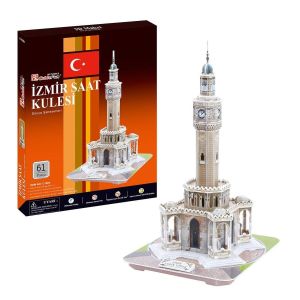 CUB/C168H İzmir Saat Kulesi 61 parça / Cubic Fun 3 Boyutlu Puzzle