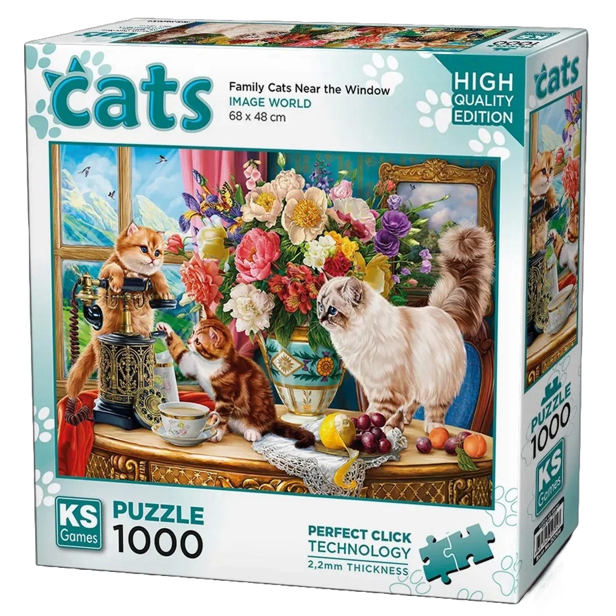 KS Games Family Cats Near The Window Puzzle 1000 Parça 20794