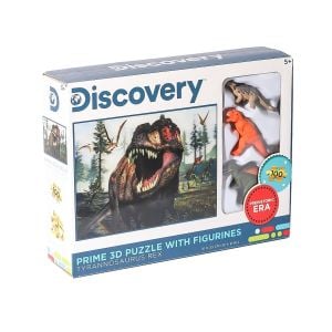 PRM 15547 Prime 3D Tyrannosaurus Rex Figür Set ve 100 Parça Puzzle