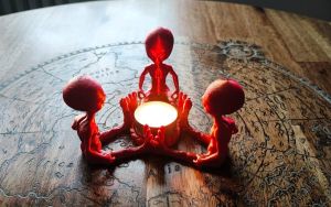 Alien Tealight Tutucu T6363334