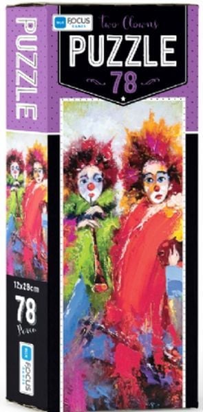 Blue Focus Two Clowns - Puzzle 78 Parça