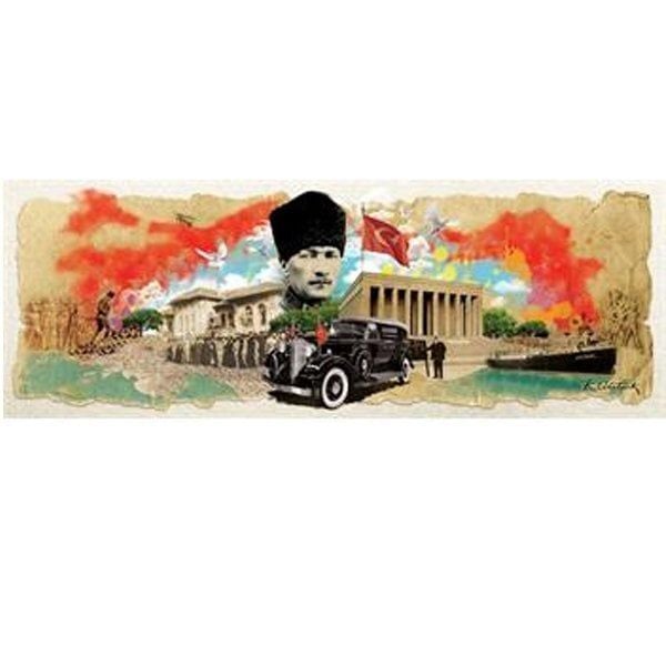 4476 Art Puzzle Atatürk Kolajı 1000 Parça Panorama Puzzle