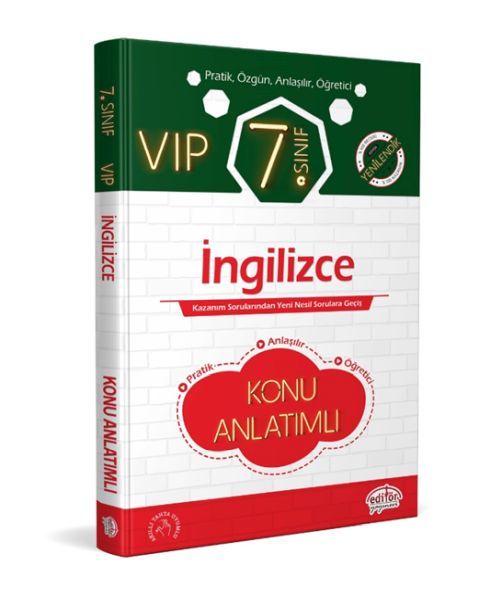 Editör 7. Sınıf Vıp İngilizce Konu Anlatımlı