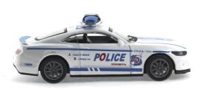 Die Cast Çek Bırak Metal Beyaz Polis Arabası